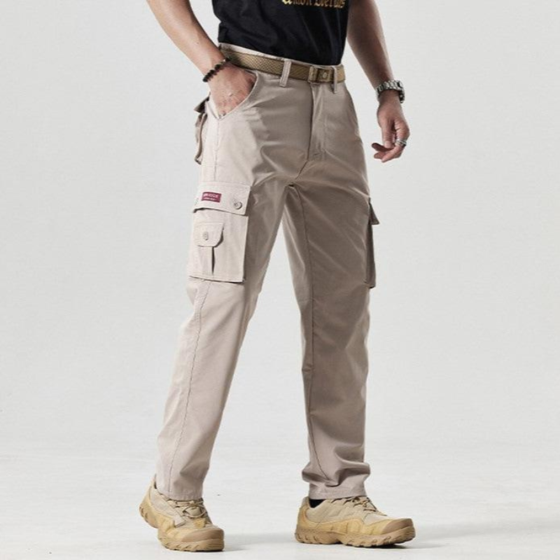 Pantalon Cargo Homme Noir Matelassé
