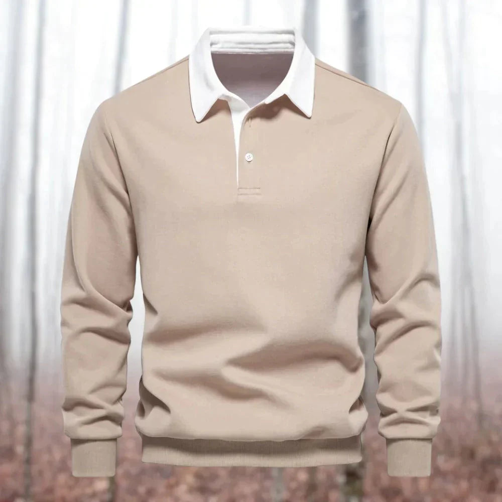 Polo Homme Manches Longues Élégant