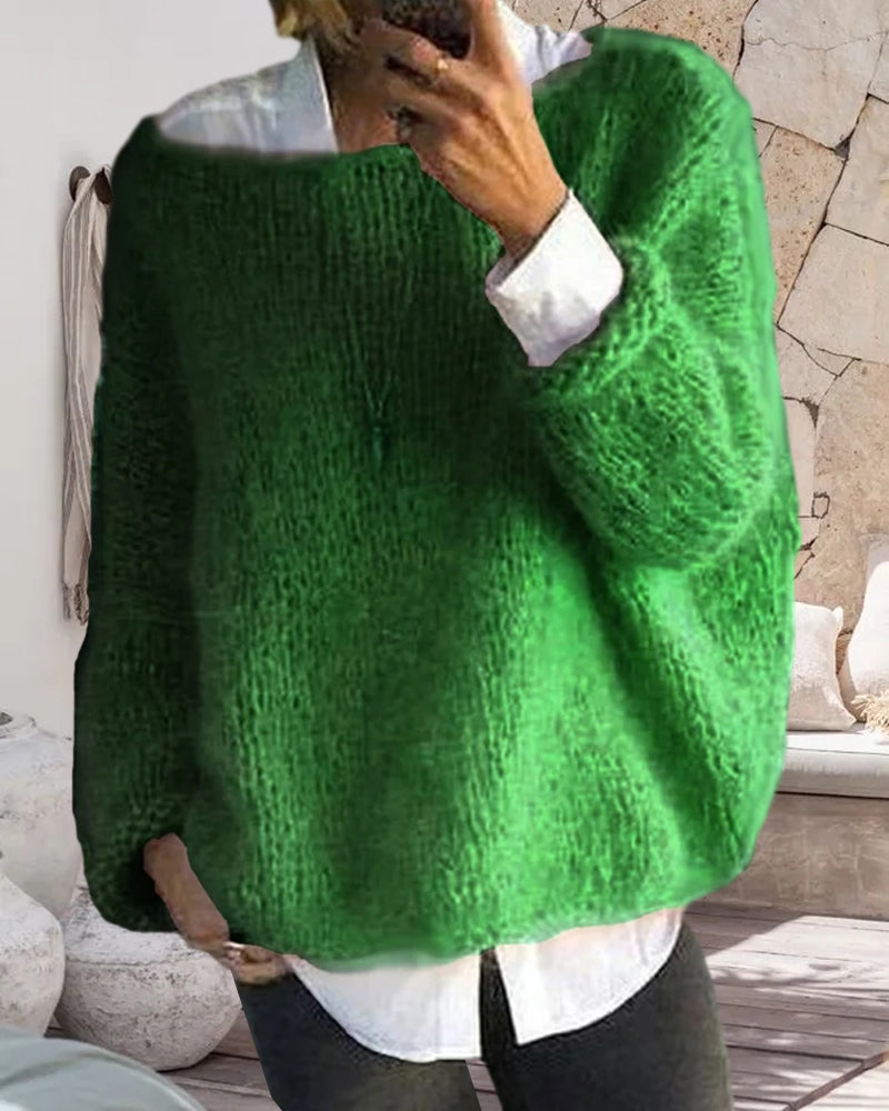 Pull Femme Laine Mérinos Rose Vif