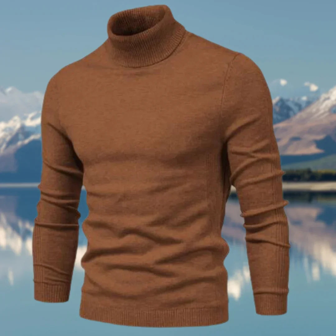 Pull Homme Col Roulé Élégant – Doux et Ajusté pour Hiver