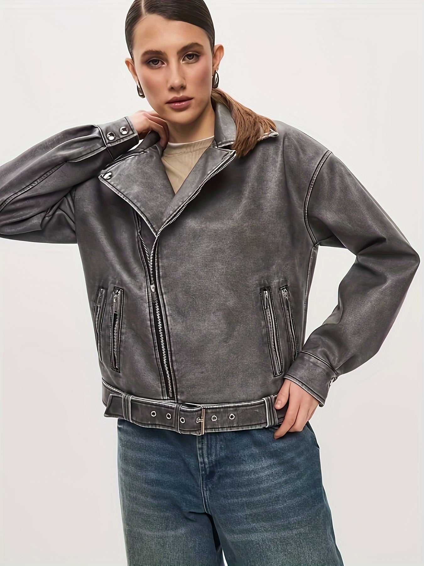 Veste Élégante à Revers Coupé - BlxckFR