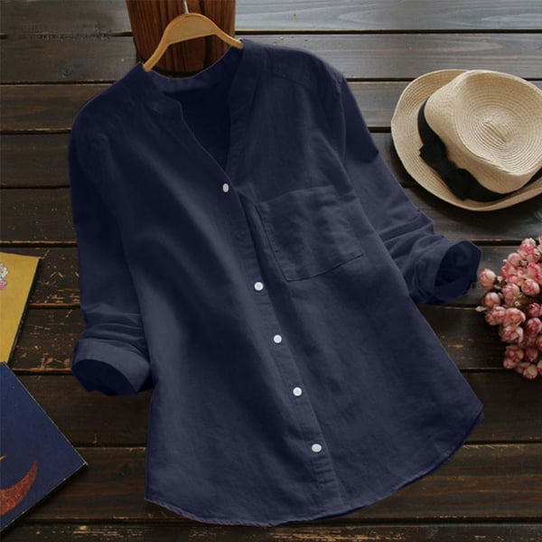 Chemise Femme Lin Confortable et Décontractée
