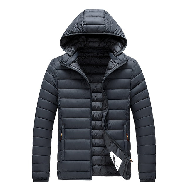 Veste Hivernale Douillette avec Capuche pour Homme