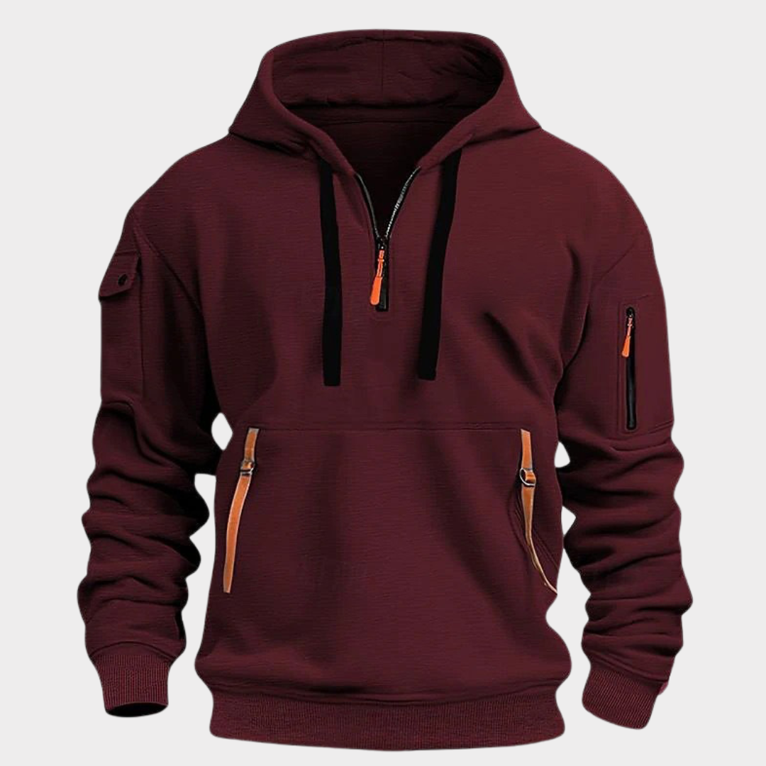 Sweat Gris Oversize à Manches Longues