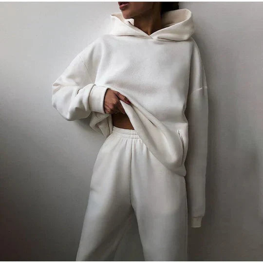 Sweat à Capuche Chic Femme Hiver Doux