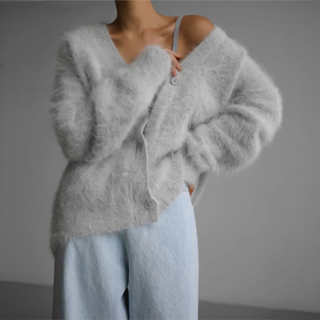 Cardigan Douillet Féminin Hiver
