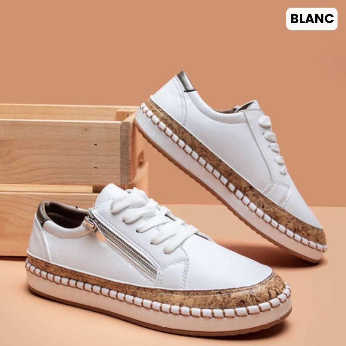 Chaussures Confortables Grande Taille avec Semelle Amortie
