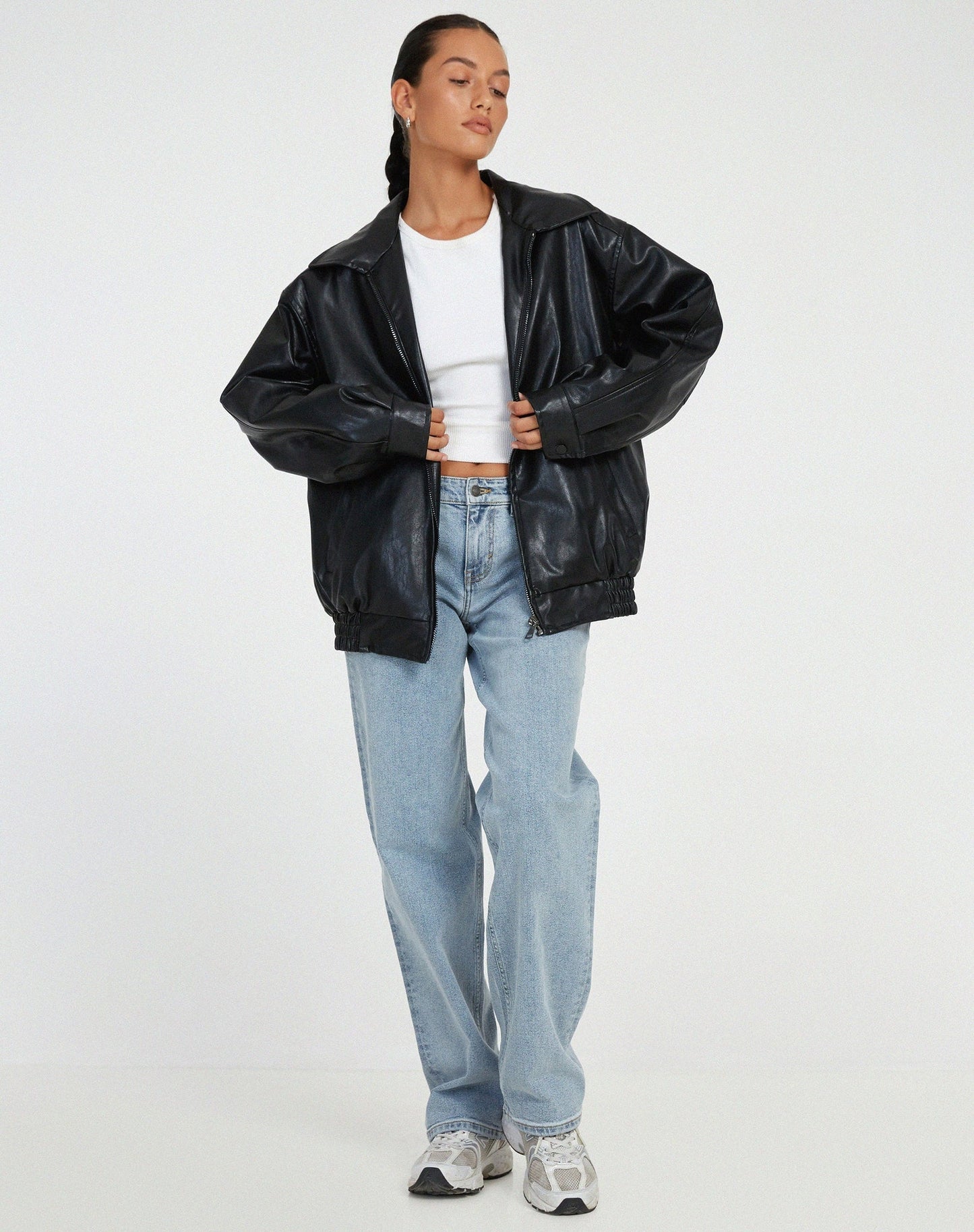 Veste zippée col rond féminine