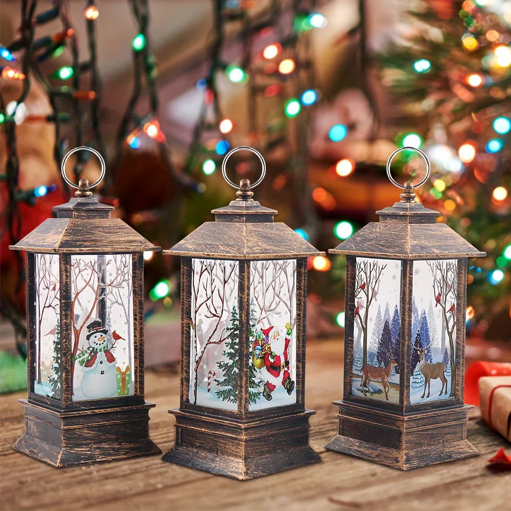Bougeoirs Festifs Lumineux Hivernaux - LuxeStyle