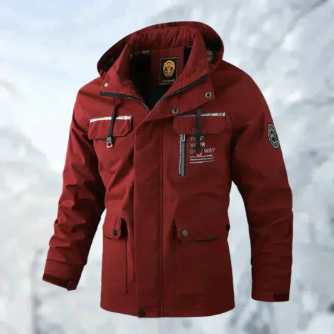 Veste hivernale étanche pour homme à capuche