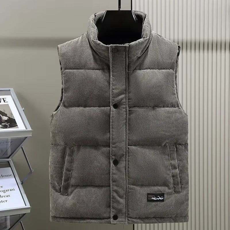 Gilet Velours Doux pour Homme Élégant