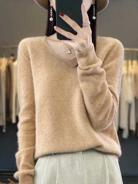 Pull Femme Chic Tricot Mélange Douceur & Confort Manches Longues