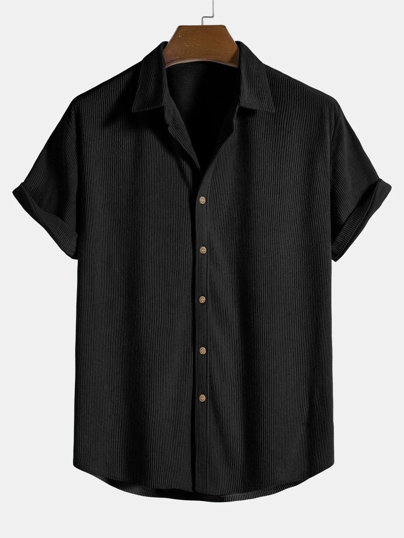 Chemise Homme été Coton Léger - Manches Courtes Classique