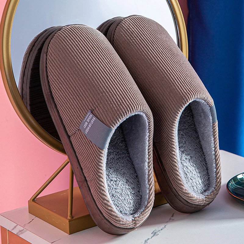 Chaussons Femmes Hiver Douillettes & Chauffants avec Semelle Flexible