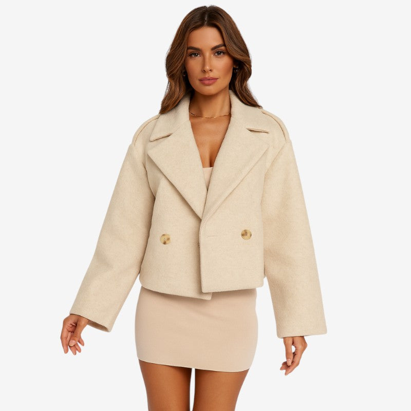 Veste Femme Élégante à Col Revers