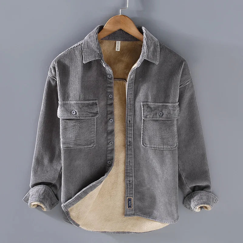 Veste en Velours Douceur Hiver pour Homme
