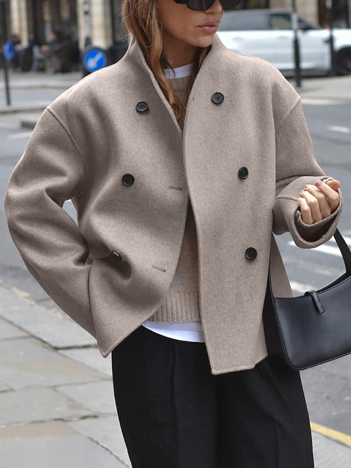Veste décontractée femme avec boutons côtiers - BlxckFR