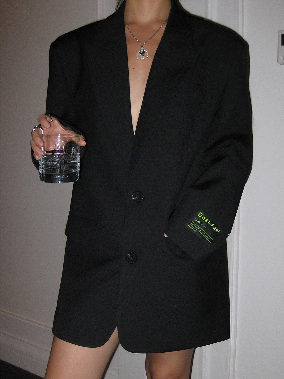 Blazer Féminin Oversize – Veste Chic avec Revers Élégants & Coupe Timeless