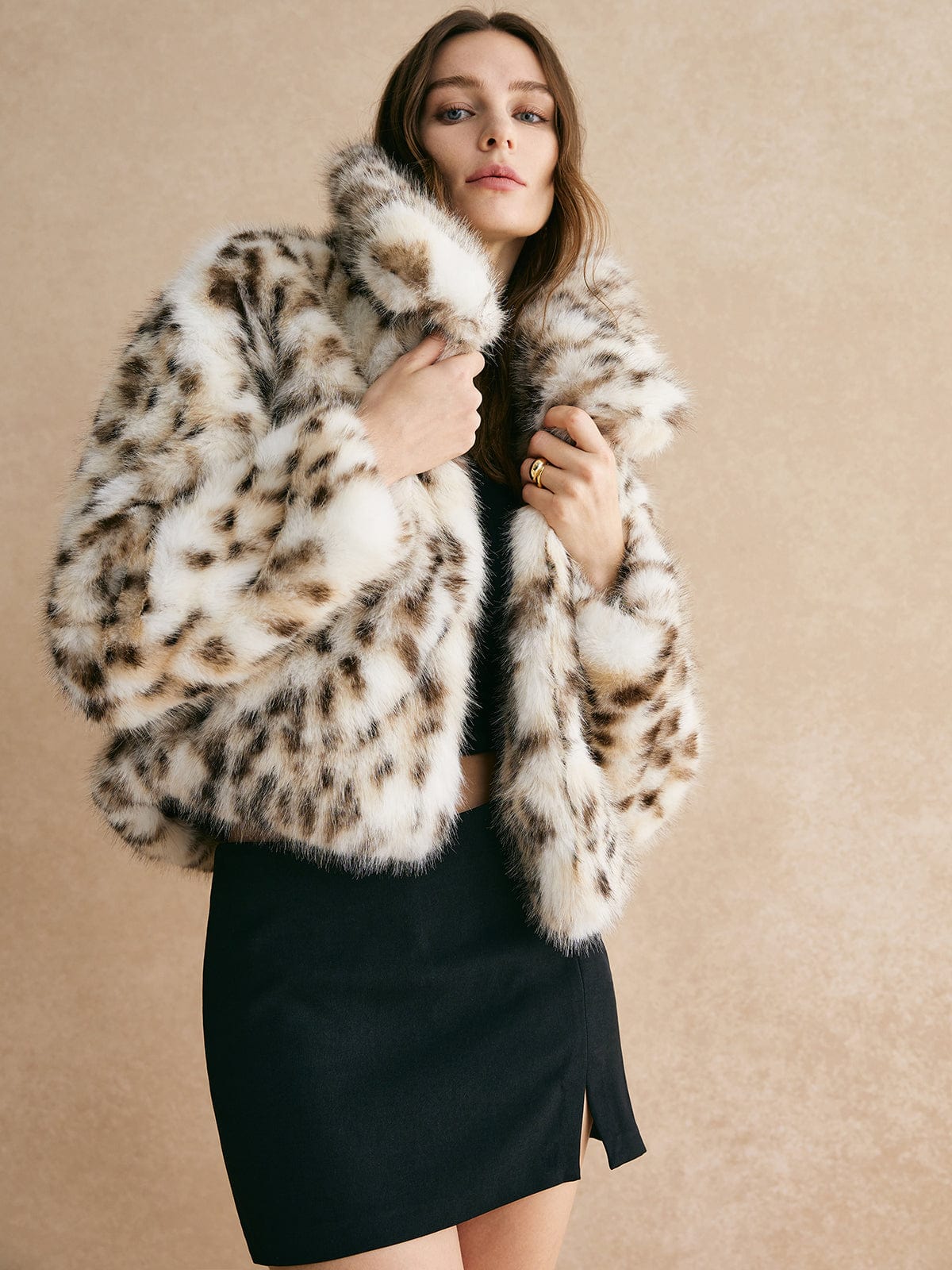 Blouson Leopard Chic pour Femme Hiver - LuxeStyle