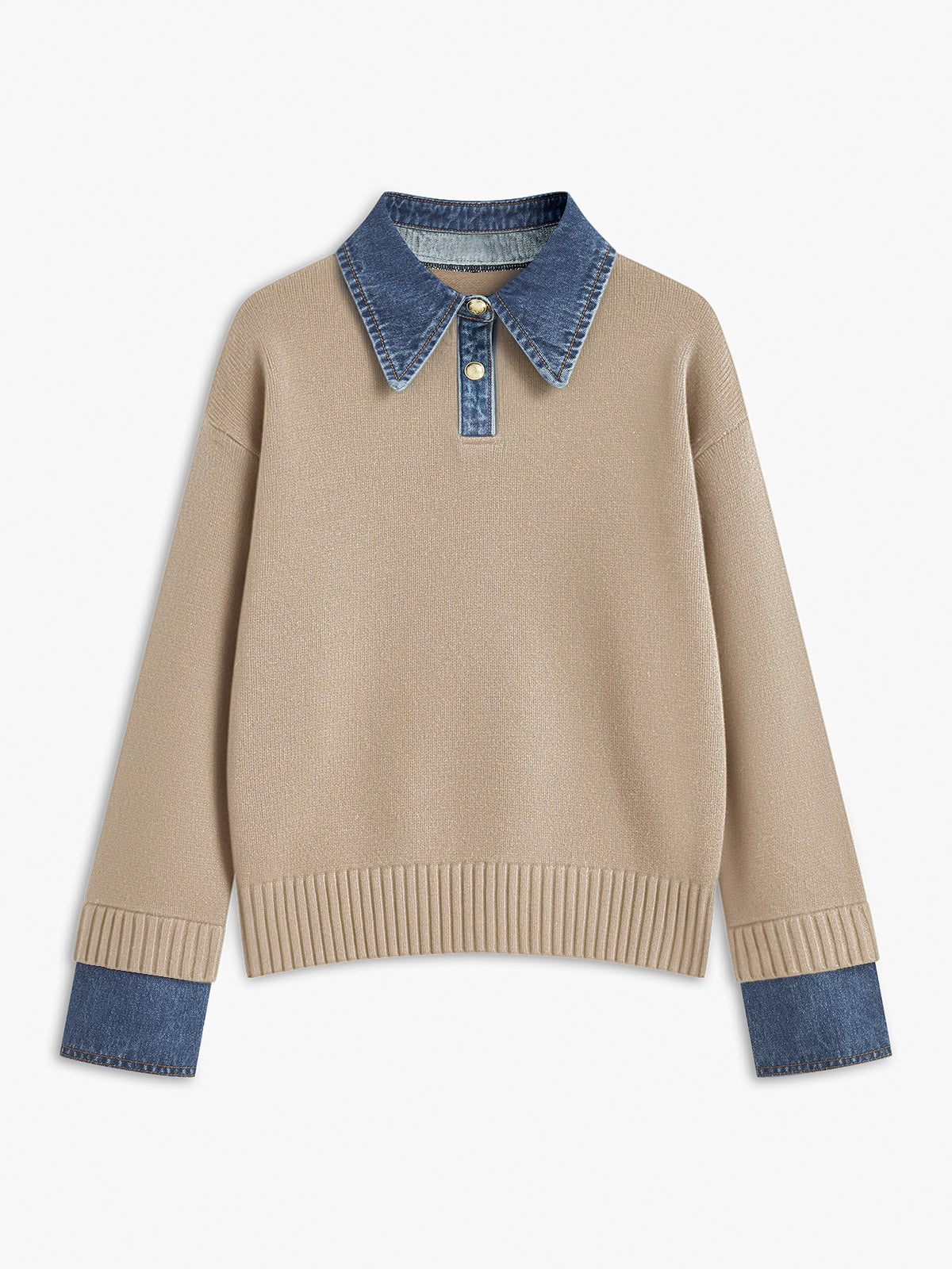 Pull Femme Polyvalent à Revers Réversible pour Travail et Loisirs