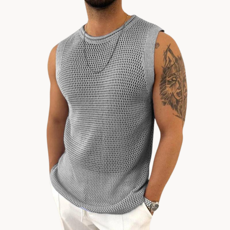 Débardeur Crochet Relaxe Ajouré