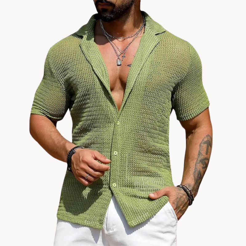 Chemise Homme Légère Manches Courtes
