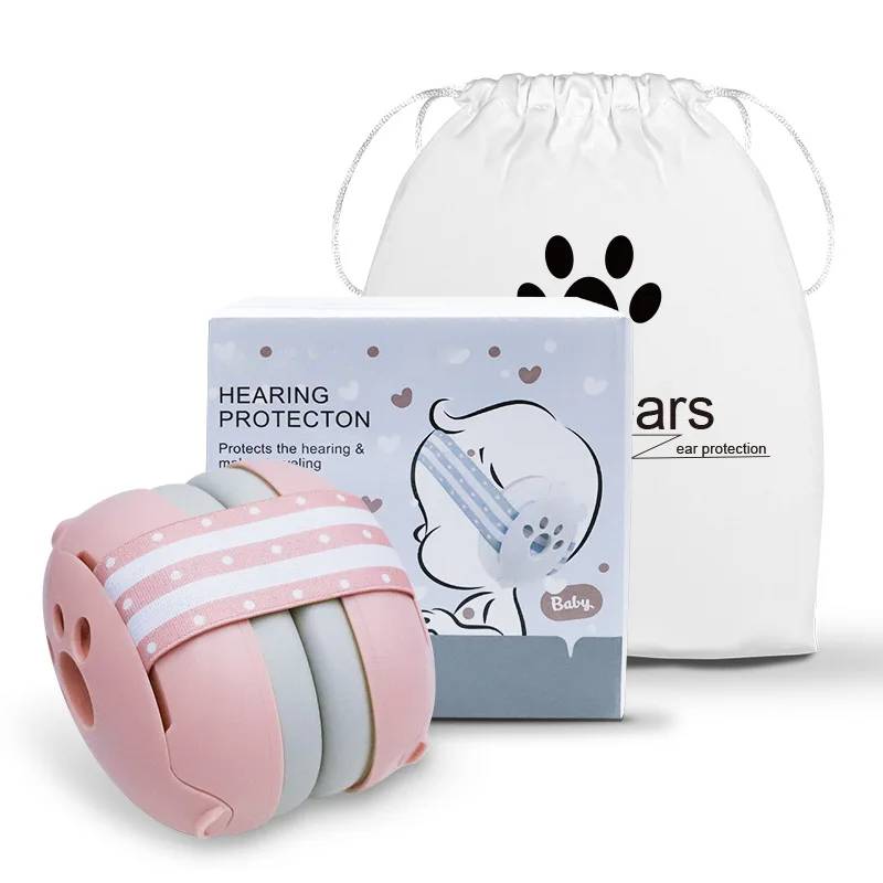 Casque de Protection Auditif Bébé Garçon avec Étui de Transport