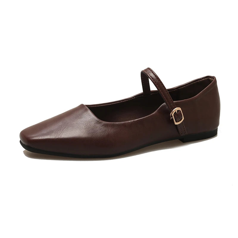 Ballerines Femme Élégantes à Lacets & Style Rétro