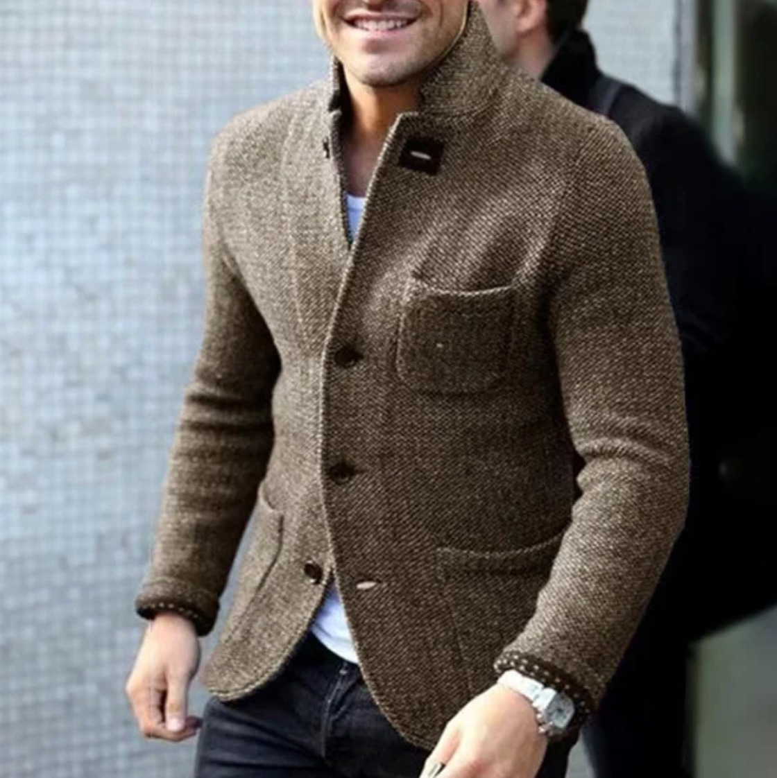 Manteau Homme Hiver Court et Élégant