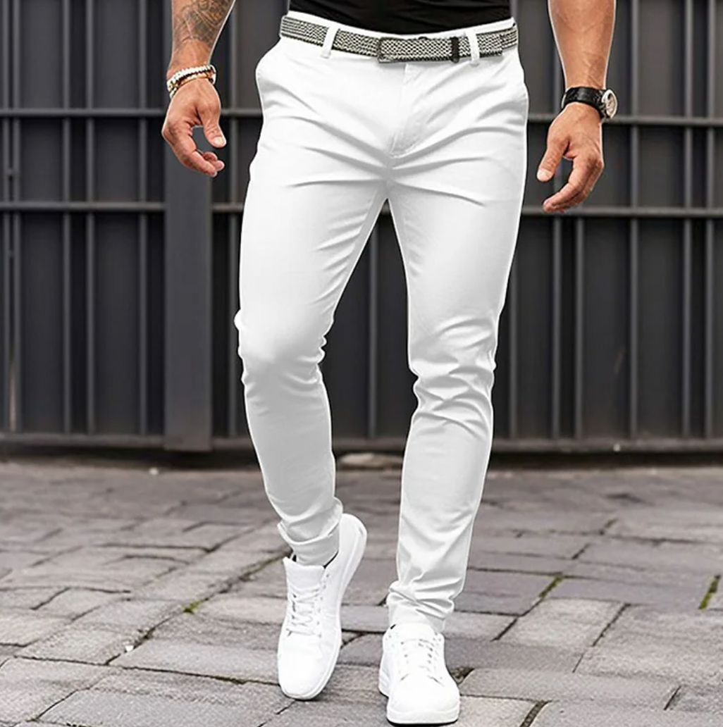 Pantalon Slim Confortable pour Homme Tout Temps