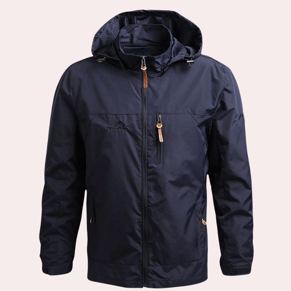 Veste étanche parka homme noir