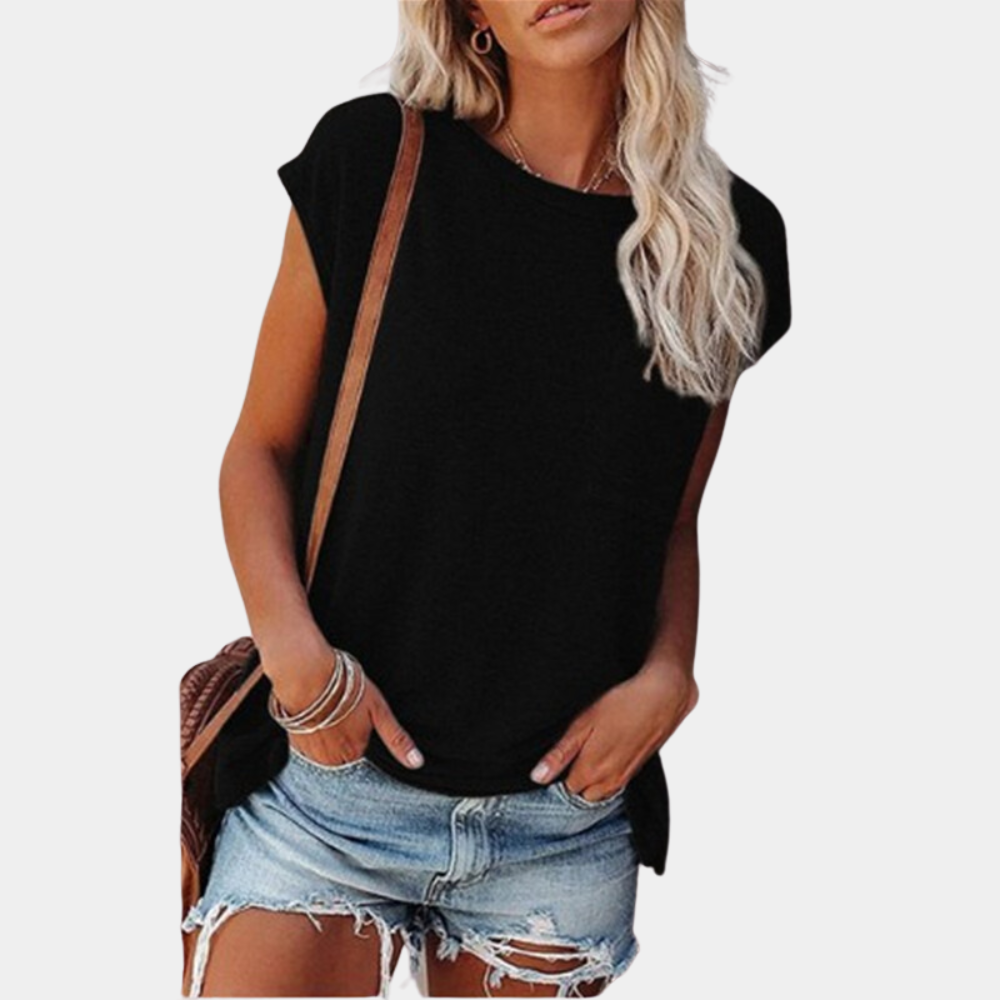 T-Shirt Femelle Élégant Manches Courtes Été