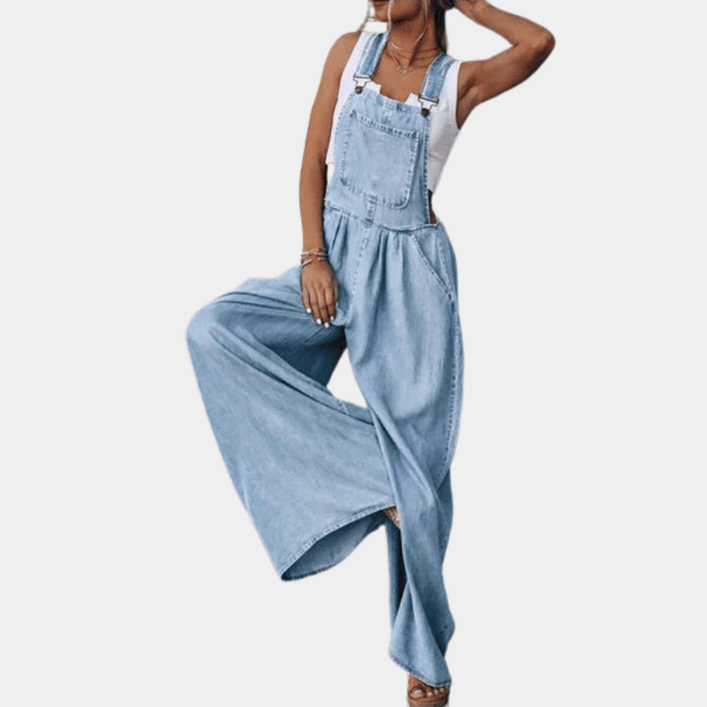 Salopette Femme Jeans Courte Décontractée
