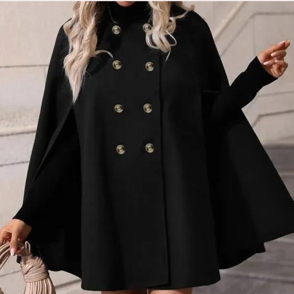 Manteau Femme Élégant à Fermeture Double pour Hiver - LuxeStyle