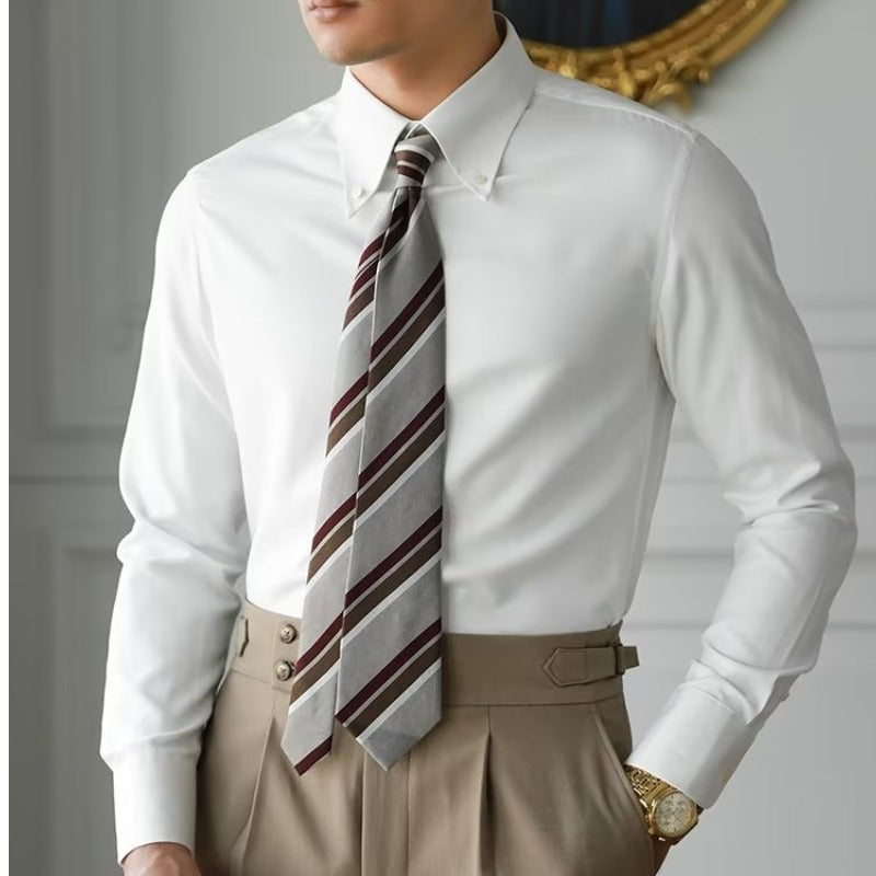 Chemise Homme Printemps Manches Longues Col Classique
