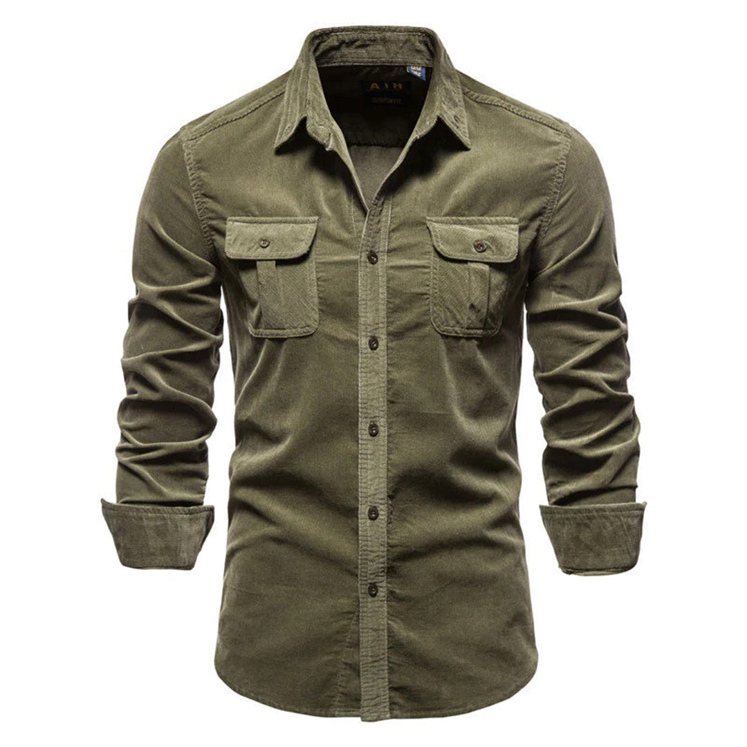 Chemise Homme Velours Doux Manches Longues