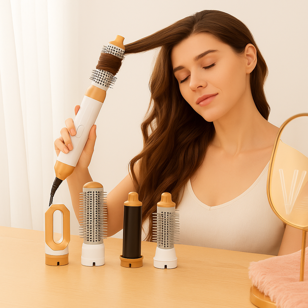 Sèche-cheveux Multifonctionnel avec Kit de Coiffure