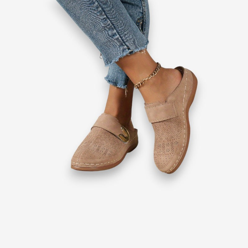 Chaussons Confortables à Semelle Antidérapante avec Fermeture Réglable