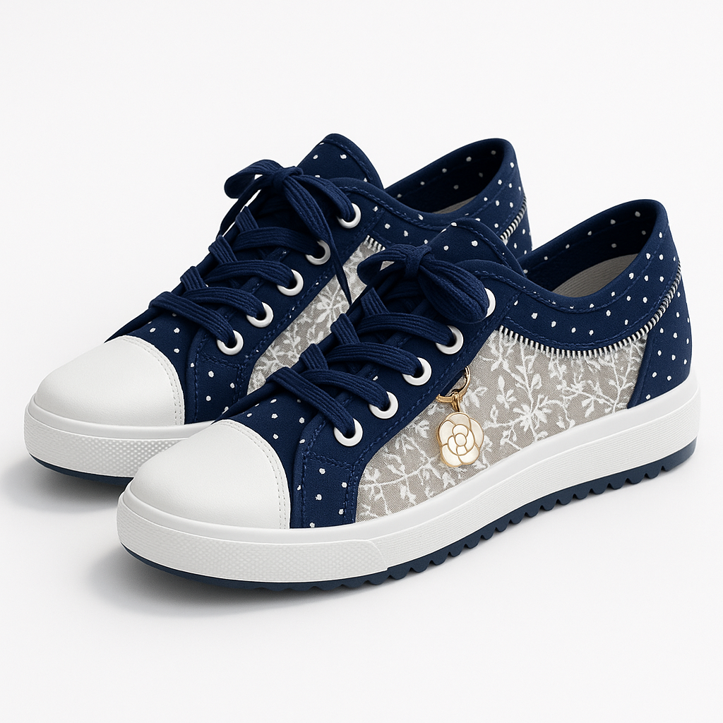 Chaussures Femmes Décontractées Bleu Clair Bout Arrondi