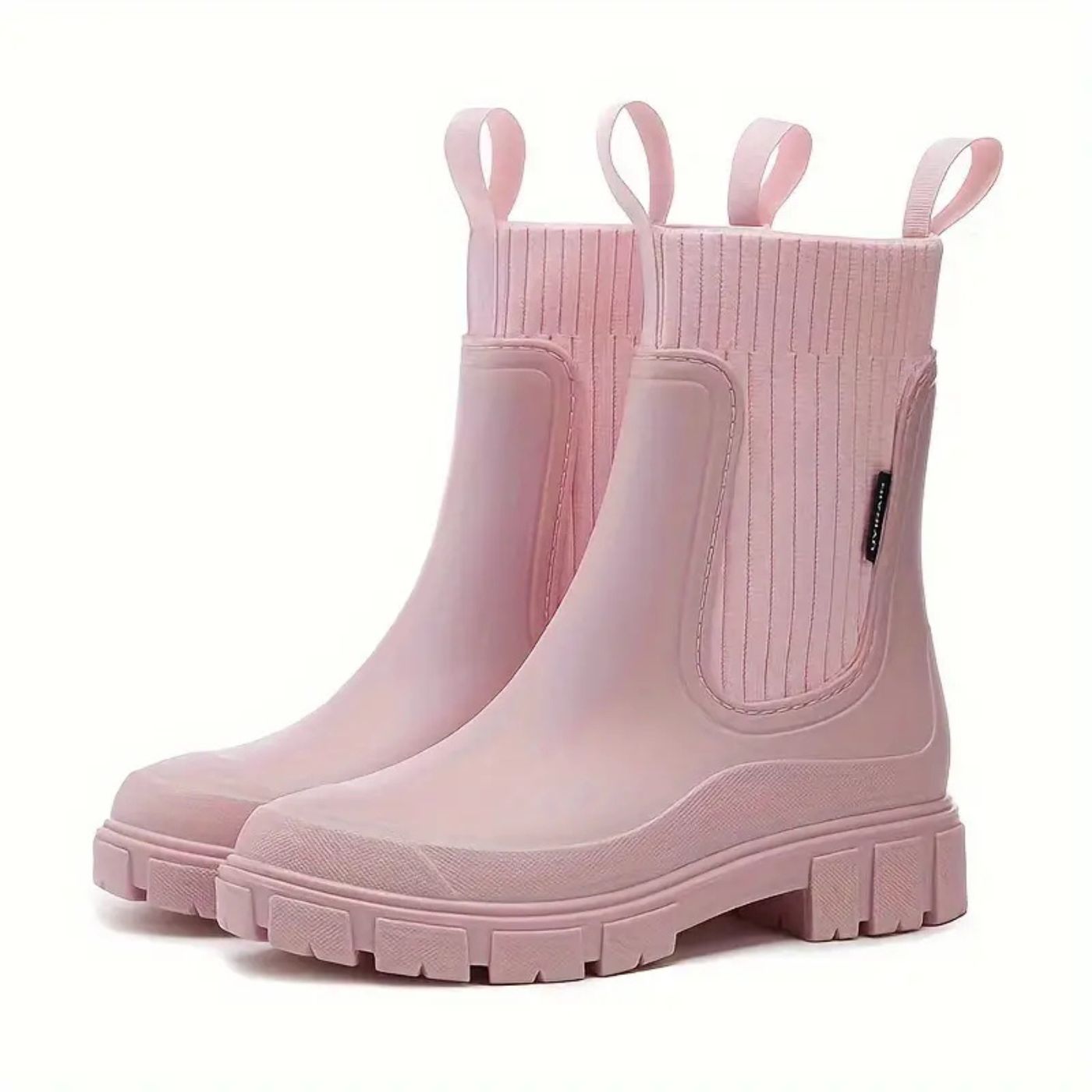 Bottes Imperméables Chic avec Fermeture Éclair et Semelle antidérapante