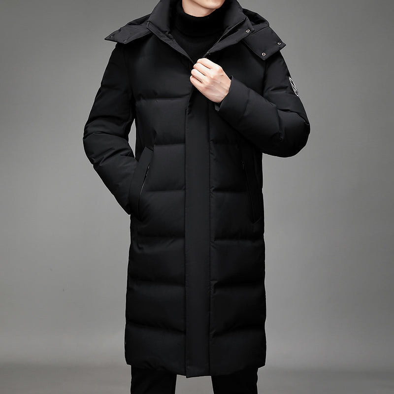 Veste Hivernale Épaisse à Capuchon pour Homme
