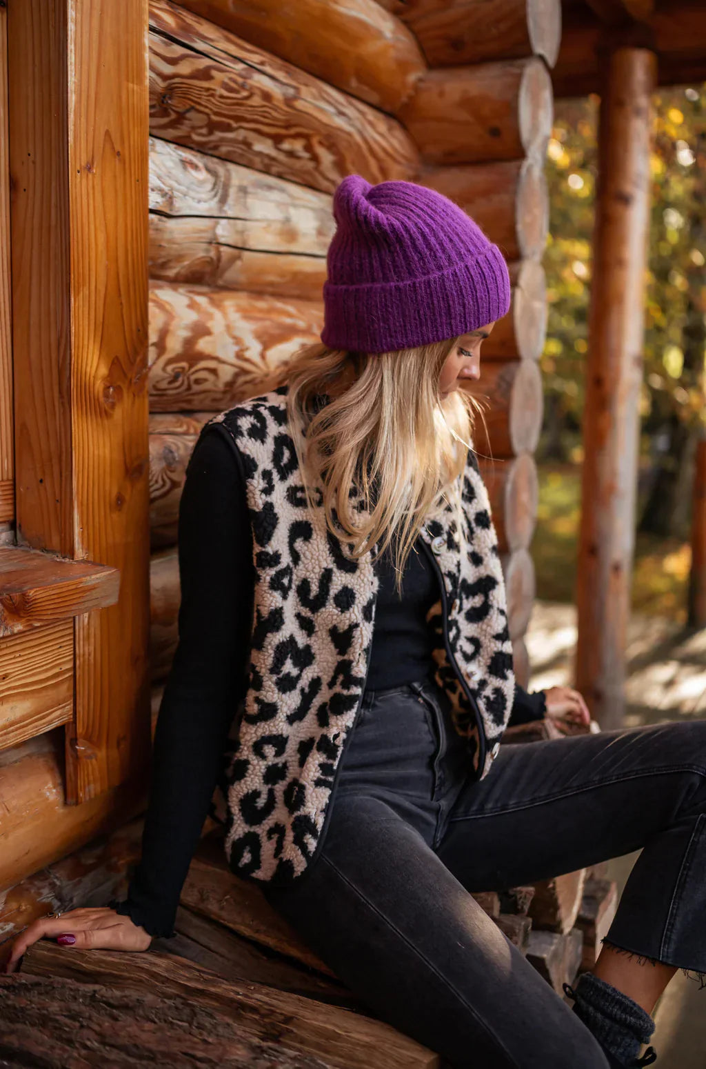 Gilet léger imprimé animalier femme - LuxeStyle