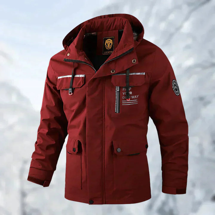 Doudoune Hiver Homme avec Capuche et Poches Zippées