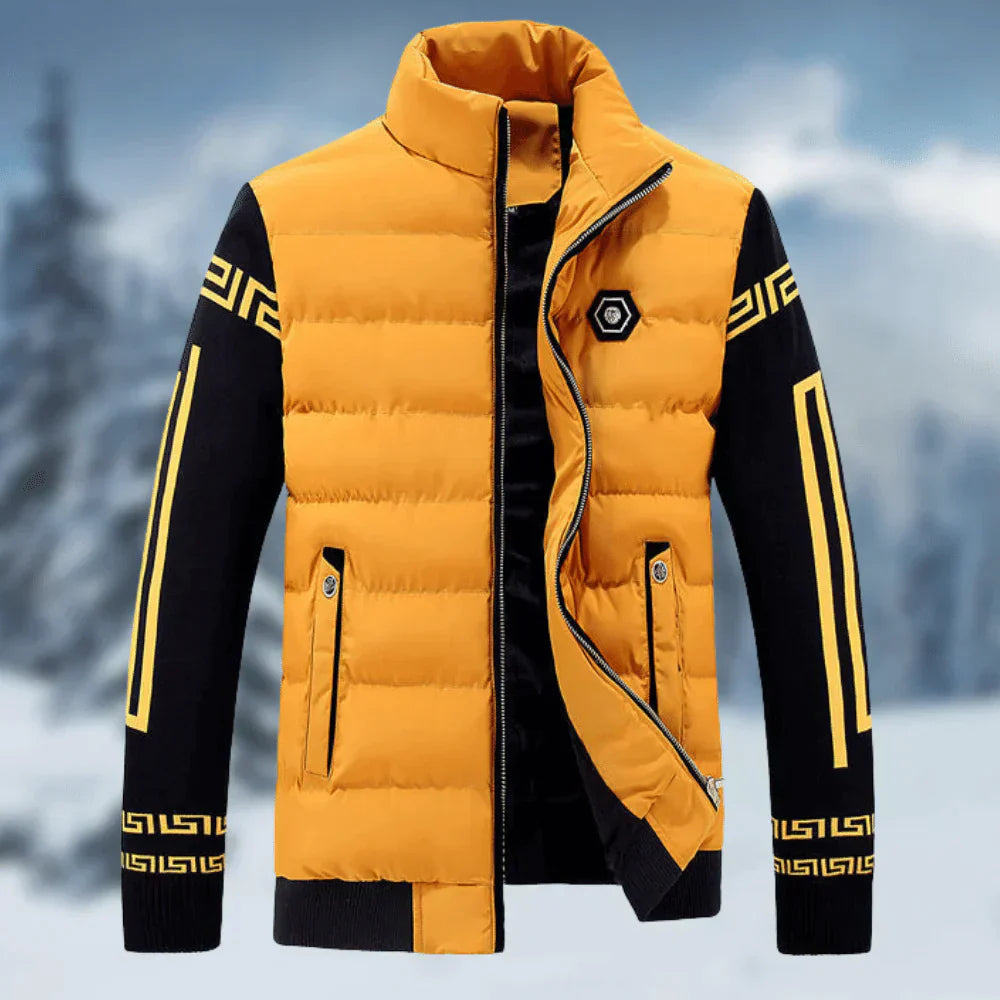 Veste Hivernale Homme avec Capuche Réglable et Fermeture Éclair