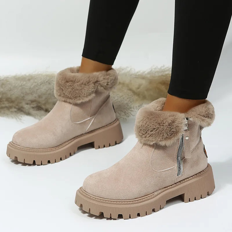 Bottes Hiver Femmes Élégantes et Chaudes