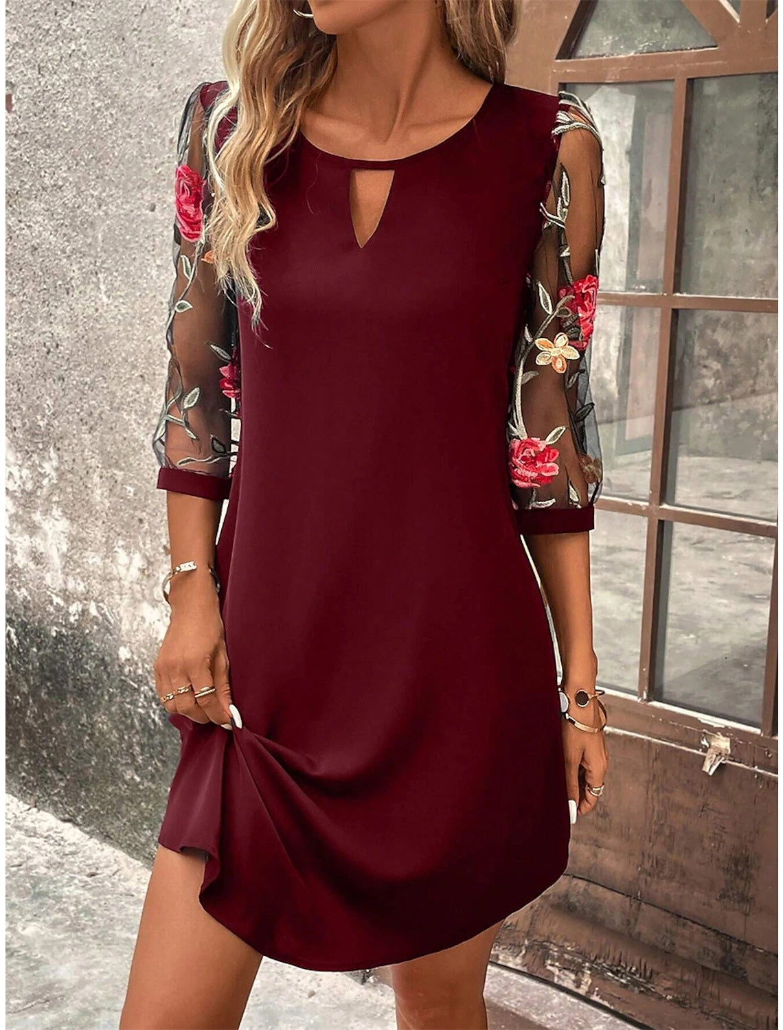 EleganceSophie™ – Robe Femme Longue Chic avec Détails Modernes