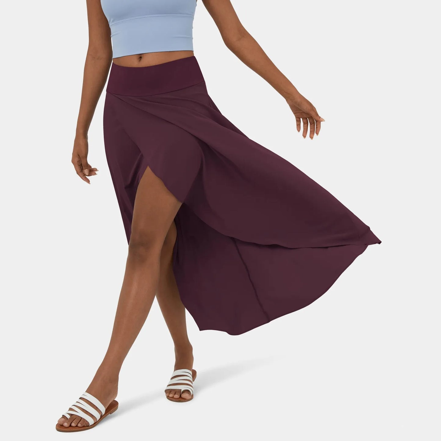 Jupe Maxi Élégante Miel pour Femme