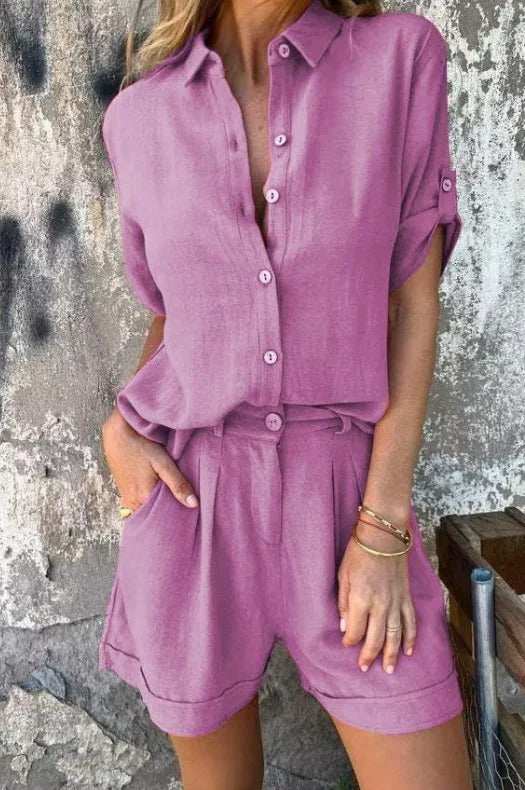 Robe Chemisier Femme Léger – Ensemble Été Doux et Résistant pour Journées Ensoleillées