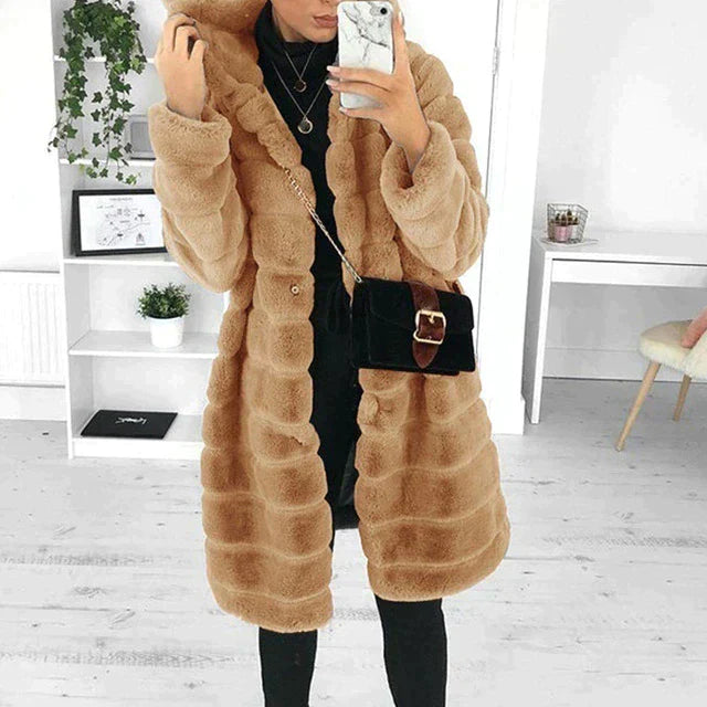 Manteau Femme Hiver Élégant avec Boutons