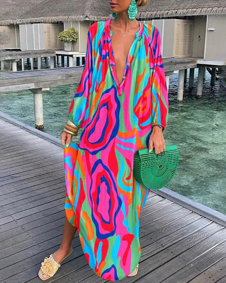 Robe Longue Floral Élégante pour Femme